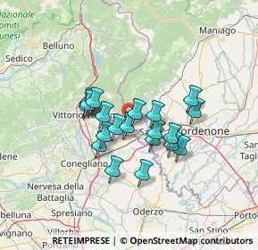 Mappa Via Carmine, 33070 Caneva PN, Italia (9.9015)