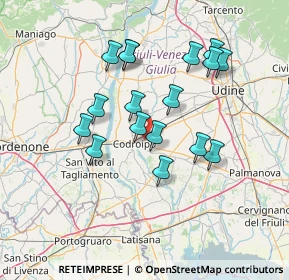 Mappa Via L. de Paulis, 33033 Codroipo UD, Italia (12.63353)