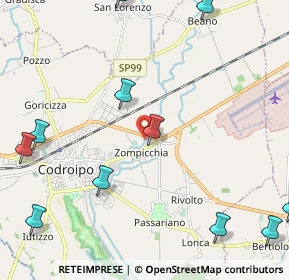 Mappa Via L. de Paulis, 33033 Codroipo UD, Italia (2.95727)
