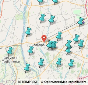 Mappa Via L. de Paulis, 33033 Codroipo UD, Italia (9.037)