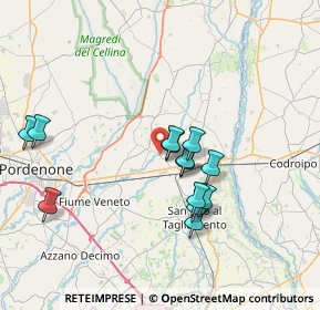 Mappa Via Piave, 33080 Castions PN, Italia (6.45154)