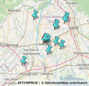 Mappa Viale S. Daniele, 33033 Codroipo UD, Italia (11.085)