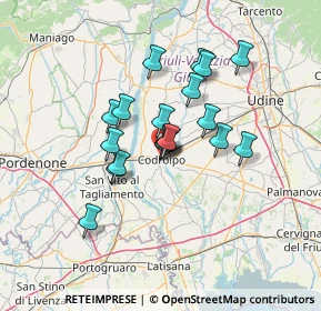 Mappa Viale S. Daniele, 33033 Codroipo UD, Italia (10.07526)