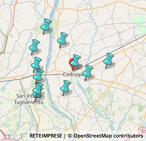 Mappa Viale S. Daniele, 33033 Codroipo UD, Italia (7.05545)