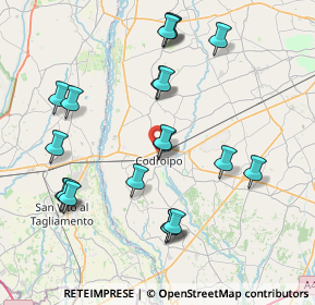 Mappa Viale S. Daniele, 33033 Codroipo UD, Italia (8.256)