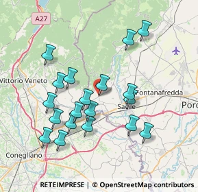 Mappa Piazza Martiri Garibaldini, 33070 Caneva PN, Italia (7.16368)