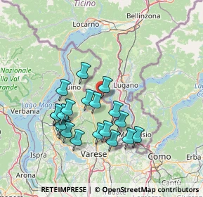 Mappa Via E. Ribolzi, 21037 Lavena Ponte Tresa VA, Italia (13.2465)