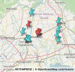 Mappa Via Circonvallazione Nord, 33033 Codroipo UD, Italia (10.91357)