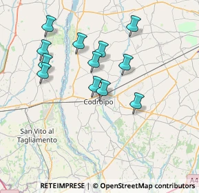 Mappa Via Circonvallazione Nord, 33033 Codroipo UD, Italia (6.74917)