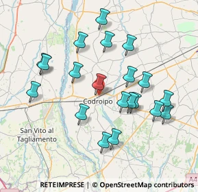 Mappa Via Circonvallazione Nord, 33033 Codroipo UD, Italia (7.3245)