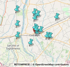 Mappa Via Circonvallazione Nord, 33033 Codroipo UD, Italia (5.92929)