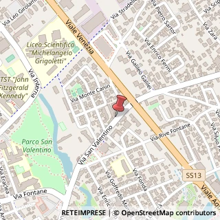 Mappa Via San Valentino, 16, 33170 Pordenone, Pordenone (Friuli-Venezia Giulia)