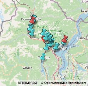 Mappa Via al Boden, 28877 Ornavasso VB, Italia (9.1055)