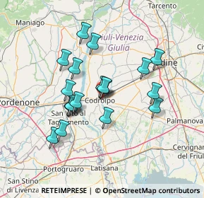 Mappa Via XXIX Ottobre ang, 33033 Codroipo UD, Italia (11.88)