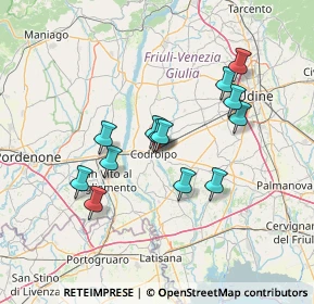 Mappa Via XXIX Ottobre ang, 33033 Codroipo UD, Italia (11.89538)
