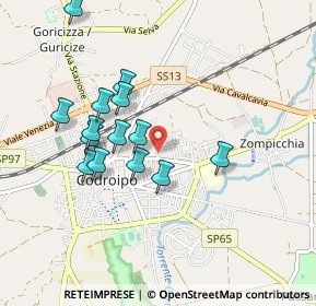 Mappa Via XXIX Ottobre ang, 33033 Codroipo UD, Italia (0.82714)