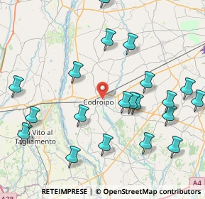 Mappa Via XXIX Ottobre ang, 33033 Codroipo UD, Italia (9.387)