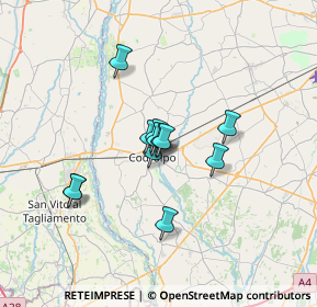 Mappa Via XXIX Ottobre ang, 33033 Codroipo UD, Italia (4.57583)