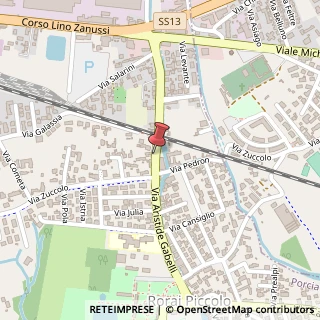 Mappa Via Aristide Gabelli, 17, 33080 Porcia, Pordenone (Friuli-Venezia Giulia)