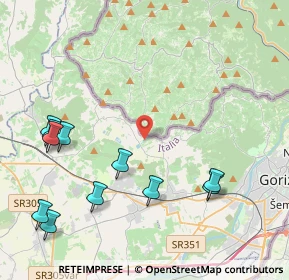 Mappa SR 409, 34070 San Floriano del Collio GO, Italia (5.07545)