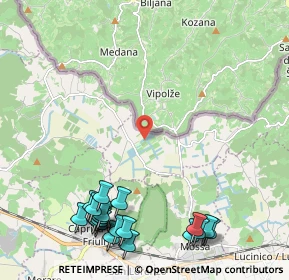 Mappa SR 409, 34070 San Floriano del Collio GO, Italia (2.8955)