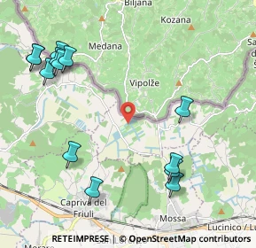 Mappa SR 409, 34070 San Floriano del Collio GO, Italia (2.55615)