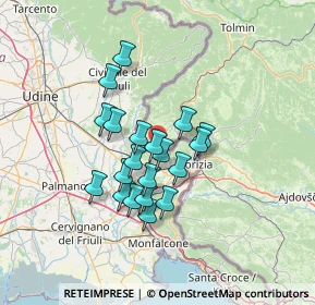 Mappa SR 409, 34070 San Floriano del Collio GO, Italia (10.3025)