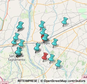 Mappa Via Trieste, 33033 Codroipo UD, Italia (7.4065)