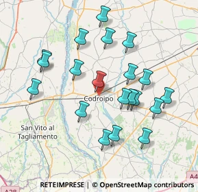 Mappa Via Trieste, 33033 Codroipo UD, Italia (7.332)