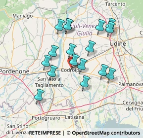 Mappa Via Trieste, 33033 Codroipo UD, Italia (12.88588)