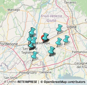 Mappa Via Trieste, 33033 Codroipo UD, Italia (8.9825)