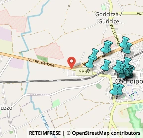 Mappa Via Pordenone, 33033 Codroipo UD, Italia (1.232)