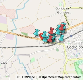 Mappa Via Pordenone, 33033 Codroipo UD, Italia (0.574)