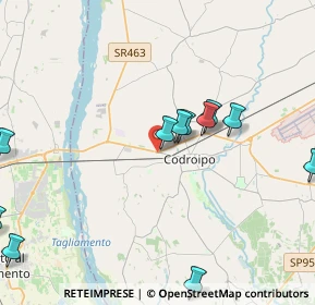 Mappa Via Pordenone, 33033 Codroipo UD, Italia (4.7)