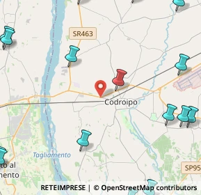 Mappa Via Pordenone, 33033 Codroipo UD, Italia (7.36)