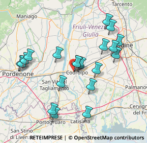 Mappa Via Pordenone, 33033 Codroipo UD, Italia (15.319)