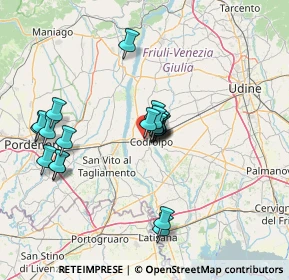 Mappa Via Pordenone, 33033 Codroipo UD, Italia (12.3305)