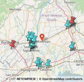 Mappa Via Pordenone, 33033 Codroipo UD, Italia (15.753)