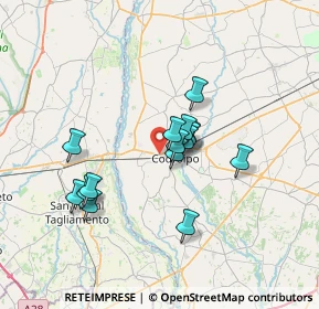 Mappa Via Pordenone, 33033 Codroipo UD, Italia (5.41933)