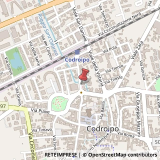 Mappa Via Cesare Battisti, 18, 33033 Codroipo UD, Italia, 33033 Codroipo, Udine (Friuli-Venezia Giulia)