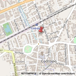 Mappa Via Cesare Battisti, 30, 33033 Codroipo, Udine (Friuli-Venezia Giulia)