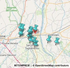 Mappa Via dell'Industria, 33098 Valvasone PN, Italia (4.99667)
