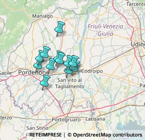 Mappa Via delle Industrie, 33098 Valvasone Arzene PN, Italia (9.0775)