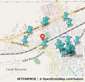 Mappa Via degli Olmi, 33033 Codroipo UD, Italia (0.539)