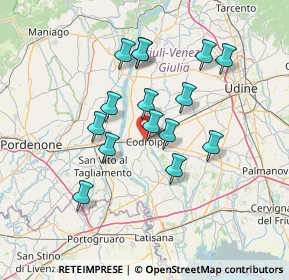 Mappa Via degli Olmi, 33033 Codroipo UD, Italia (12.06267)