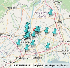 Mappa Via degli Olmi, 33033 Codroipo UD, Italia (11.07571)