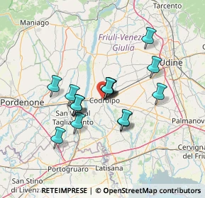 Mappa Via degli Olmi, 33033 Codroipo UD, Italia (10.52875)