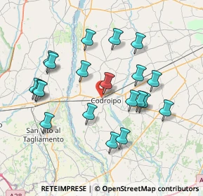 Mappa Via degli Olmi, 33033 Codroipo UD, Italia (7.377)