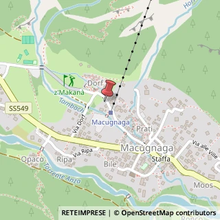 Mappa Via Chiesa Vecchia, 15, 28876 Macugnaga, Verbano-Cusio-Ossola (Piemonte)