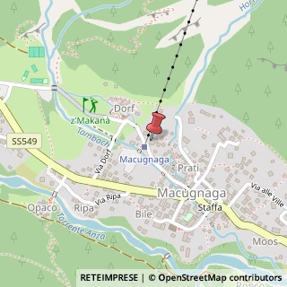 Mappa Via Chiesa Vecchia, 38, 28876 Macugnaga, Verbano-Cusio-Ossola (Piemonte)